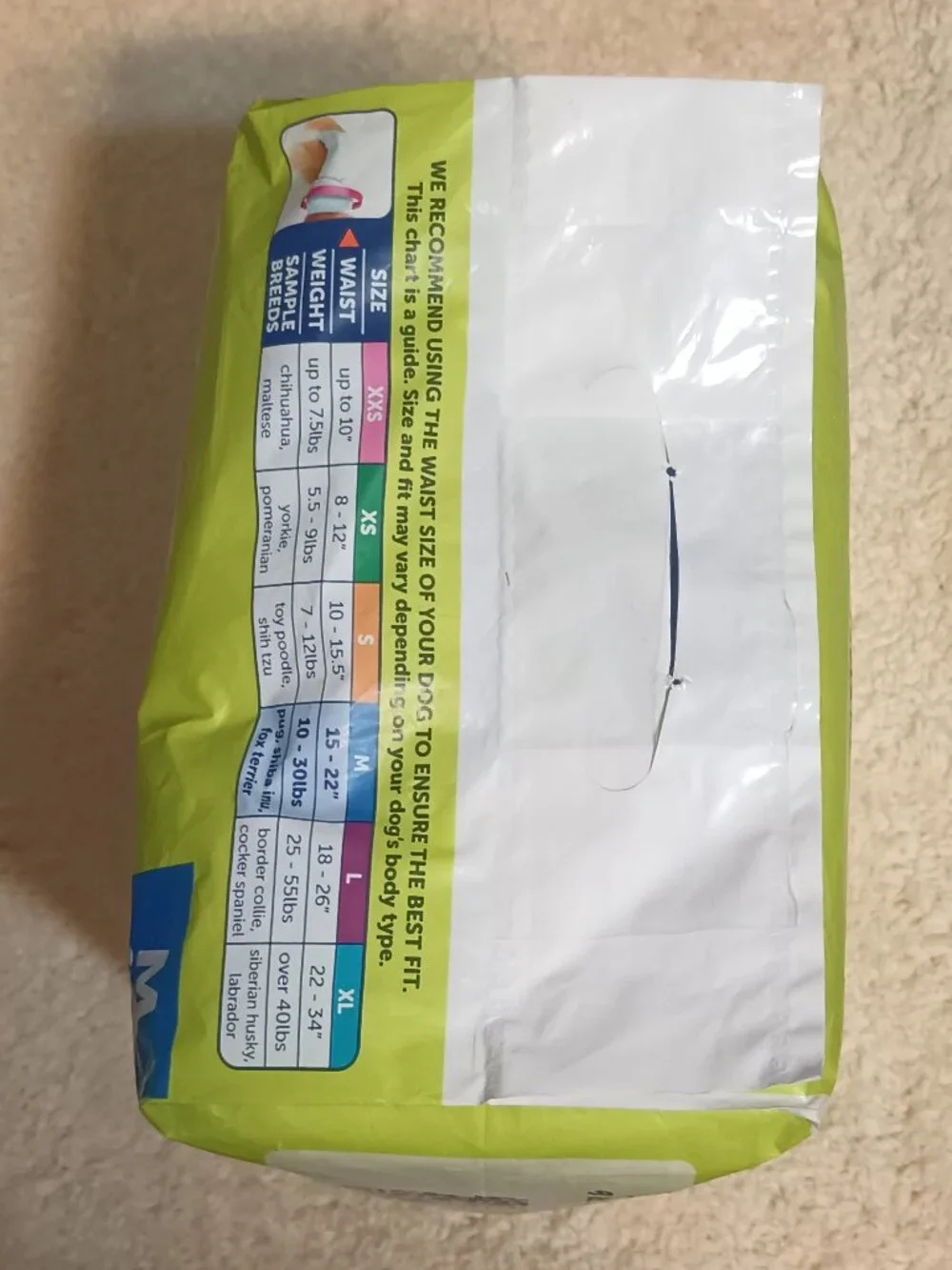 NWT Hartz Comfitables Male & Female Dog Diapers, Medium 15